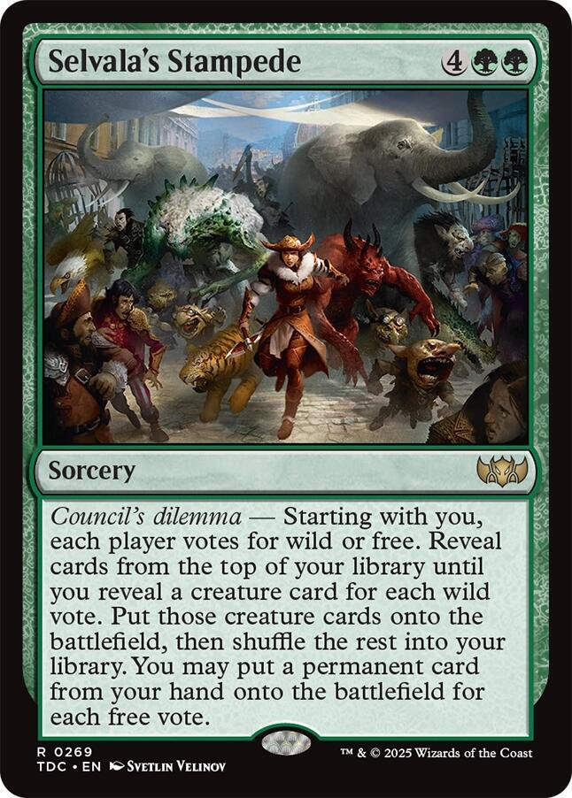 Selvala's Stampede 269 (Commander: Tarkir: Dragonstorm)  | Good Games Modbury