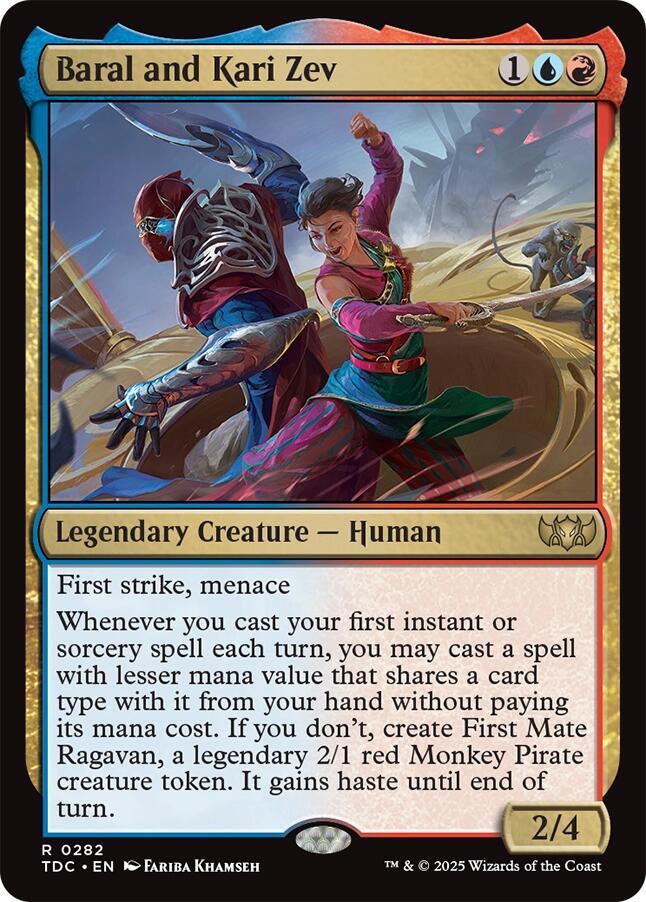 Baral and Kari Zev 282 (Commander: Tarkir: Dragonstorm)  | Good Games Modbury
