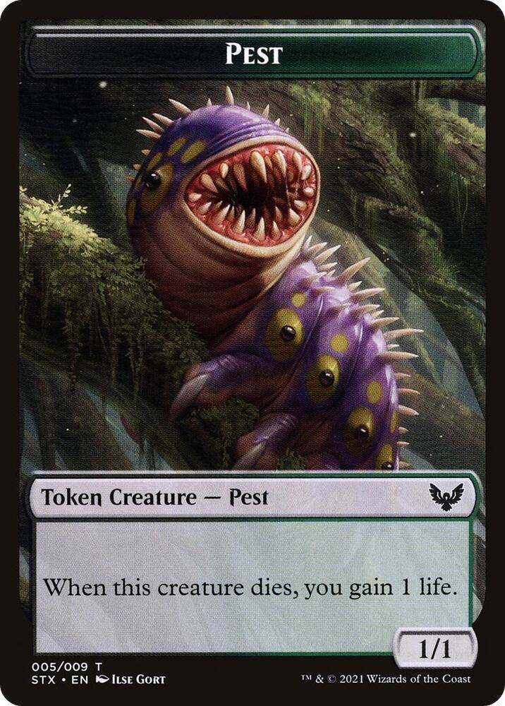 Pest 005 Blood 017 Double Sided Token Challenger 2022 5 // 17 (Unique and Miscellaneous Promos)  | Good Games Modbury