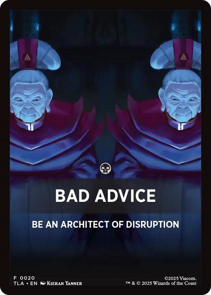 Bad Advice Theme Card 20 (Avatar: The Last Airbender)  | Good Games Modbury