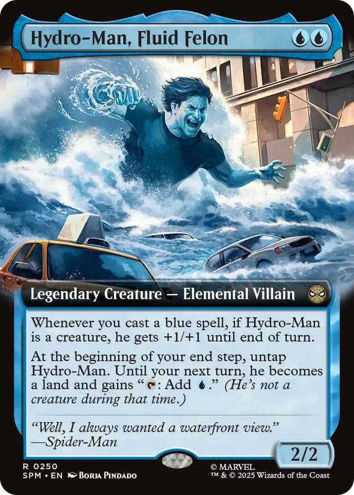 Hydro-Man, Fluid Felon 250/198 (Marvel's Spider-Man)  - Extended Art | Good Games Modbury