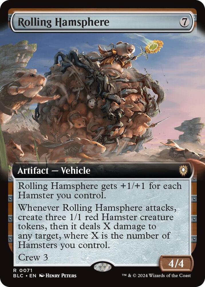 Rolling Hamsphere 71 (Commander: Bloomburrow)  - Extended Art | Good Games Modbury