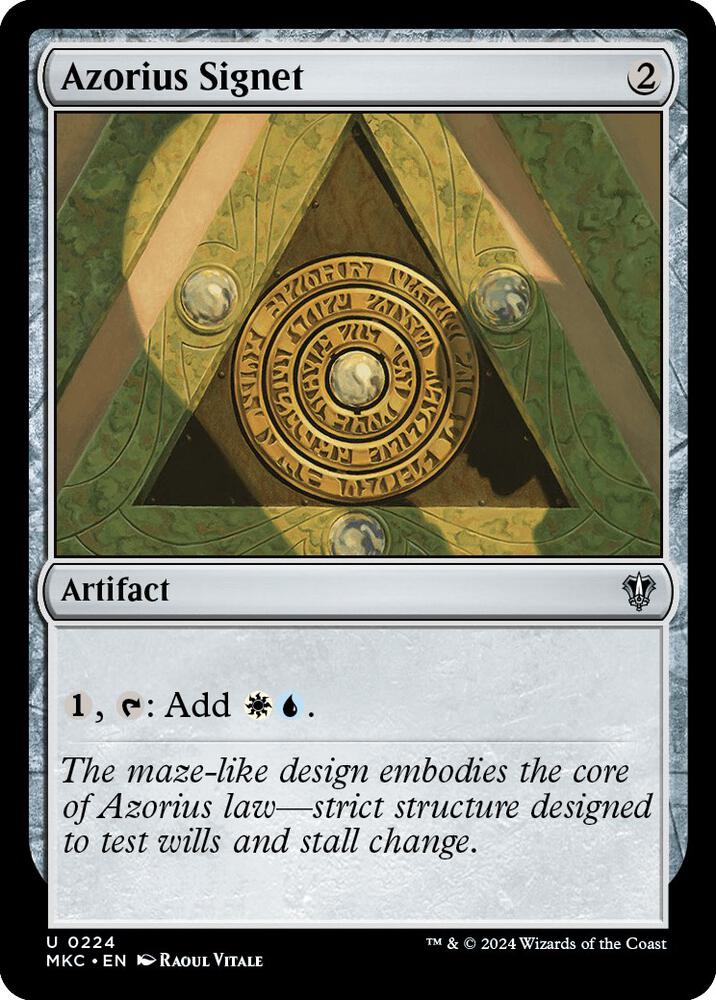 Azorius Signet 224/311 (Commander: Murders at Karlov Manor)  | Good Games Modbury