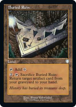 Buried Ruin Retro Frame 177 (Commander: The Brothers' War)  | Good Games Modbury