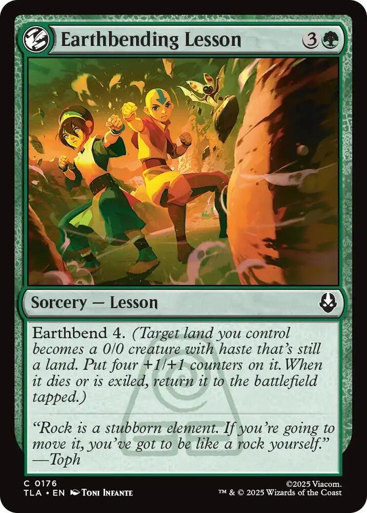 Earthbending Lesson 176/286 (Avatar: The Last Airbender)  - Foil | Good Games Modbury