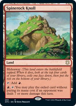 Spinerock Knoll 263/62 (Commander: Adventures in the Forgotten Realms)  | Good Games Modbury