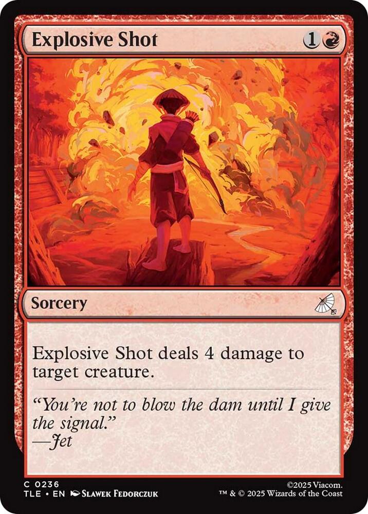 Explosive Shot  236/317 (Avatar: The Last Airbender: Eternal-Legal)  - Foil | Good Games Modbury