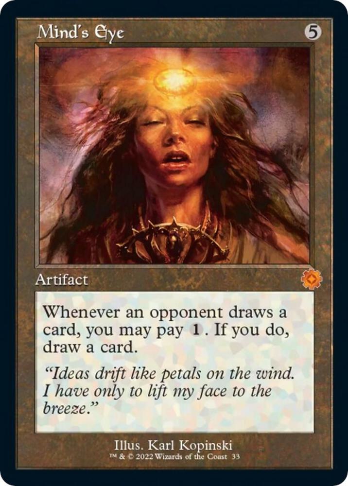Minds Eye 33/63 (The Brothers' War: Retro Frame Artifacts)  - Foil | Good Games Modbury