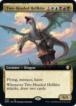 Two Headed Hellkite Extended Art 90/50 (Commander: Dominaria United)  | Good Games Modbury
