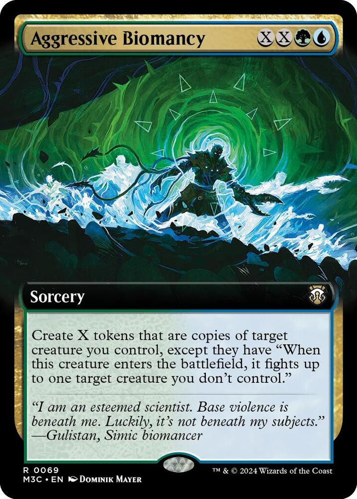 Aggressive Biomancy 69/411 (Commander: Modern Horizons 3)  - Extended Art | Good Games Modbury