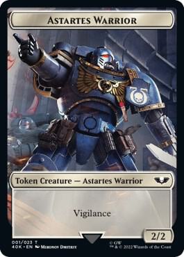 Astartes Warrior 001 Robot Double Sided Token 1 // 23 (Universes Beyond: Warhammer 40,000)  | Good Games Modbury