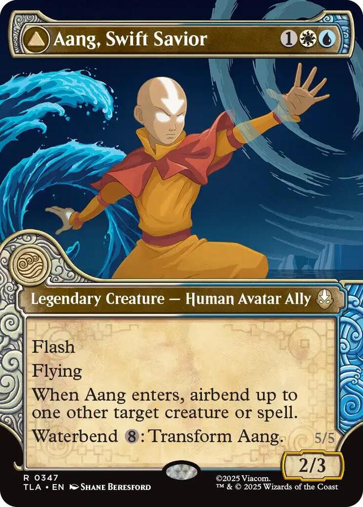 Aang, Swift Savior // Aang and La, Ocean's Fury 347 (Avatar: The Last Airbender)  - Showcase | Good Games Modbury