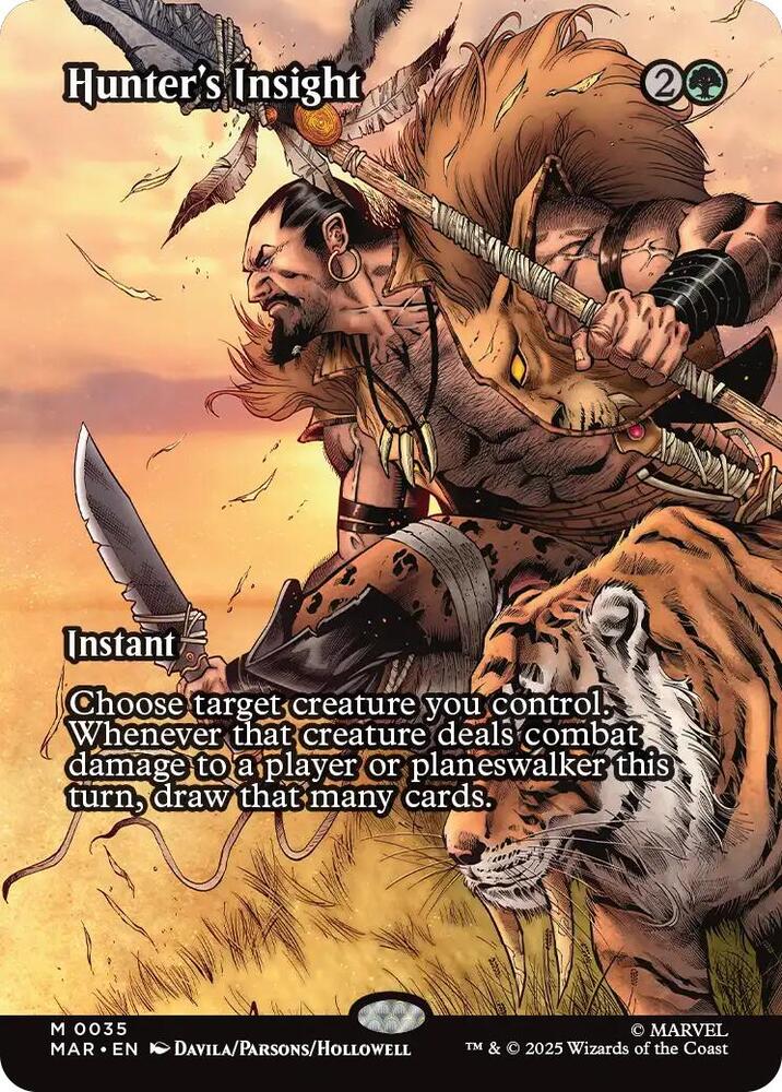 Hunter's Insight 35 (Marvel Universe Eternal-Legal)  - Borderless Foil | Good Games Modbury