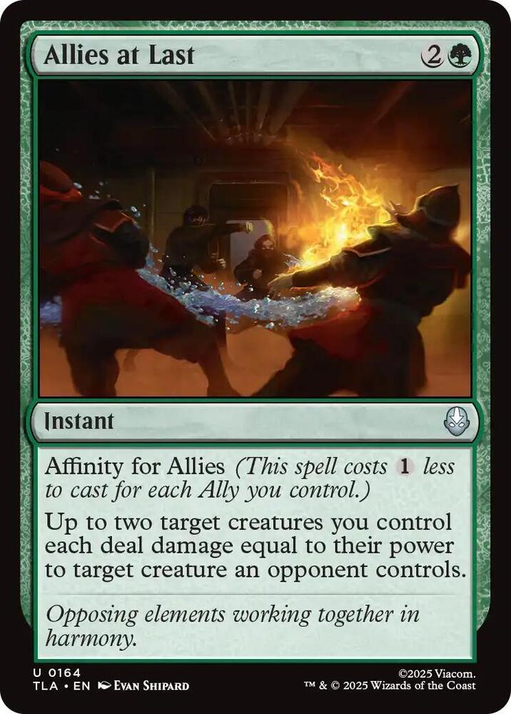 Allies at Last 164/286 (Avatar: The Last Airbender)  - Foil | Good Games Modbury