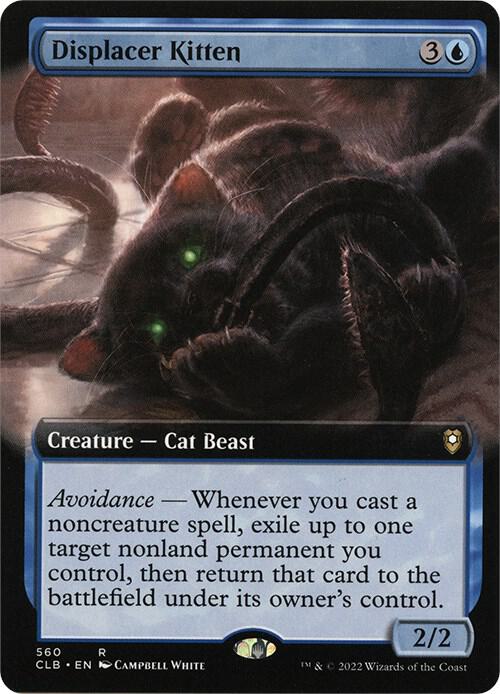 Displacer Kitten Extended Art 560 (Commander Legends: Battle for Baldur's Gate)  | Good Games Modbury