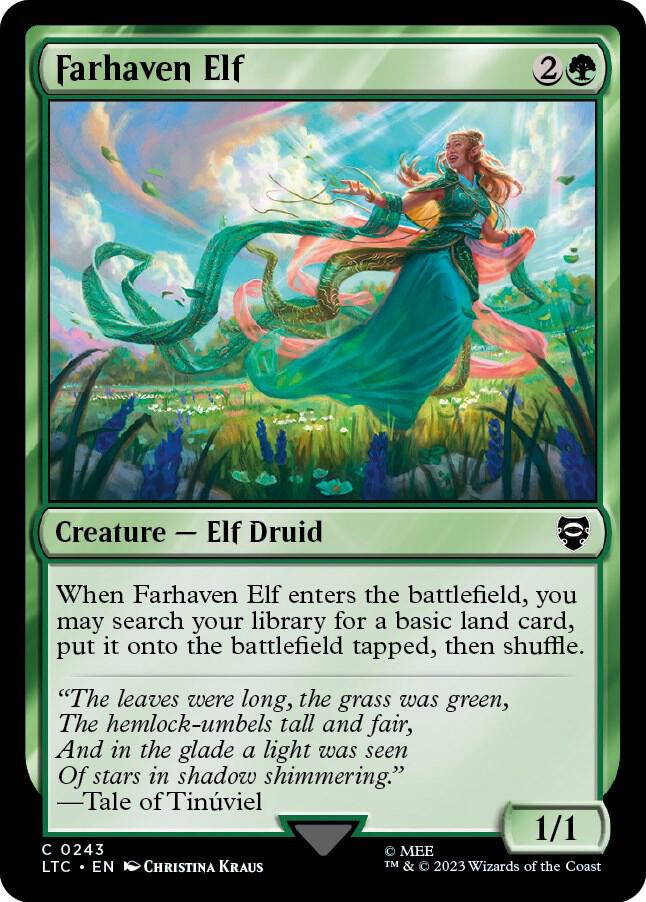 Farhaven Elf 243 (Commander: The Lord of the Rings: Tales of Middle-earth)  | Good Games Modbury