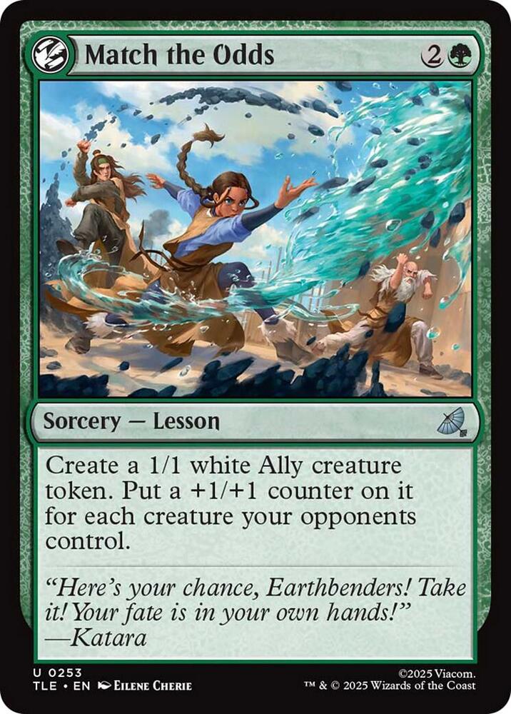 Match the Odds 253/317 (Avatar: The Last Airbender: Eternal-Legal)  - Foil | Good Games Modbury