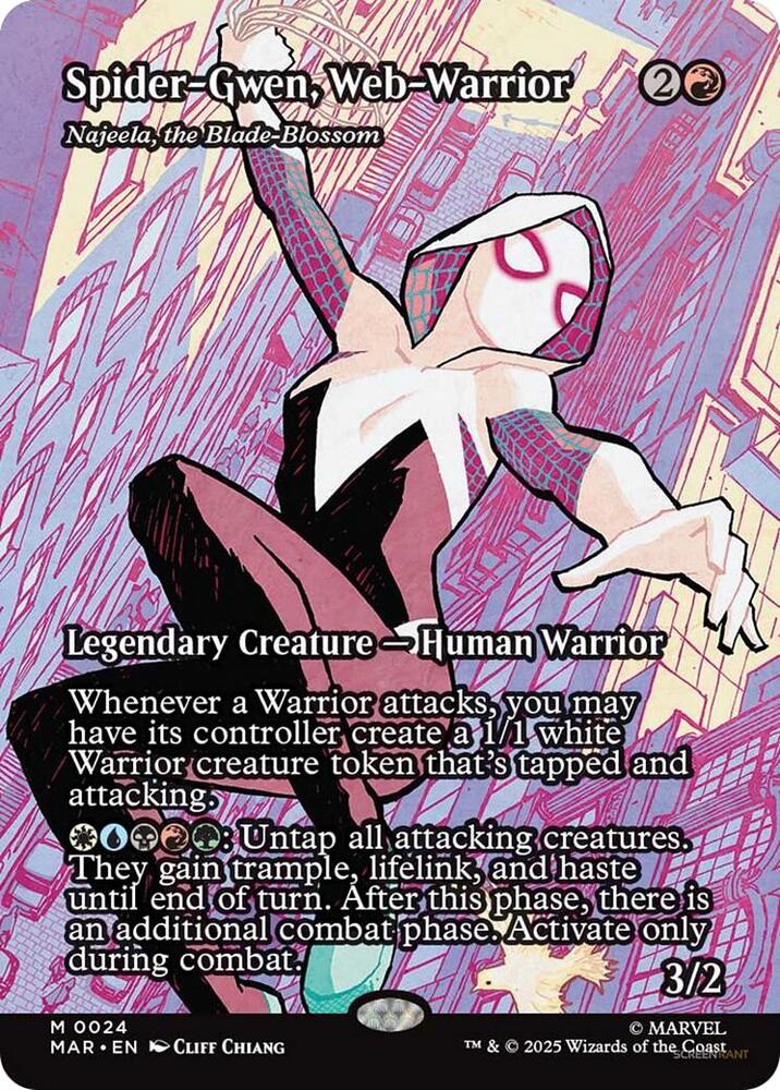 Spider-Gwen, Web Warrior - Najeela, the Blade Blossom 24 (Marvel Universe Eternal-Legal)  - Borderless | Good Games Modbury