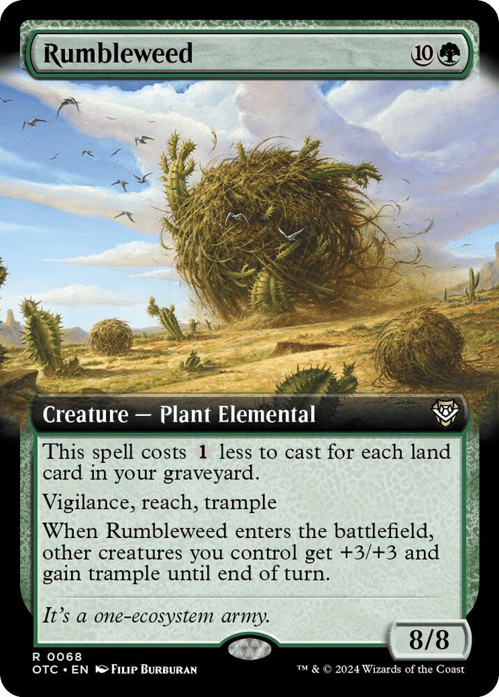 Rumbleweed 68/342 (Commander: Outlaws of Thunder Junction)  - Extended Art | Good Games Modbury