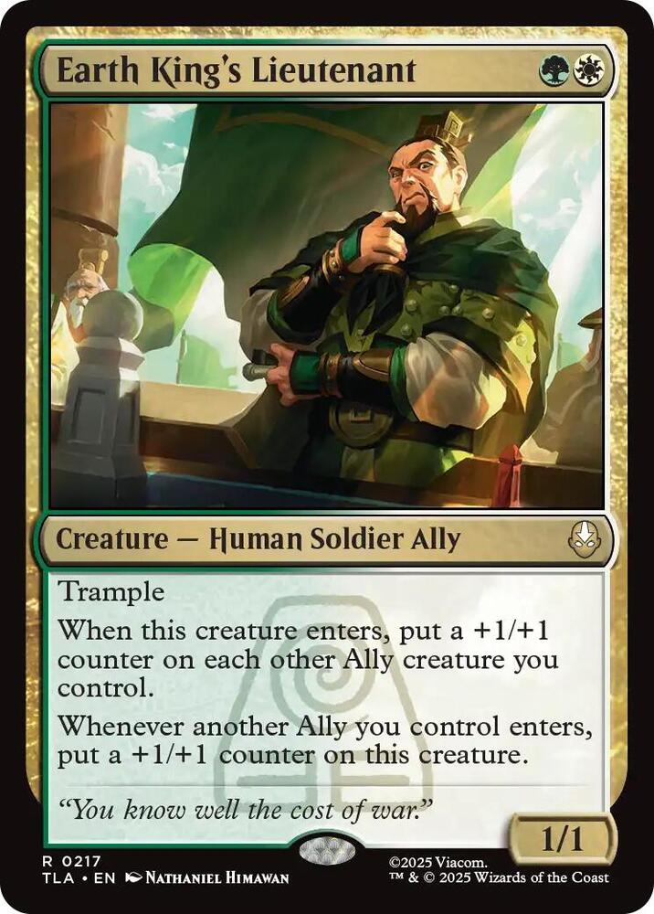 Earth King's Lieutenant 217/286 (Avatar: The Last Airbender)  - Foil | Good Games Modbury