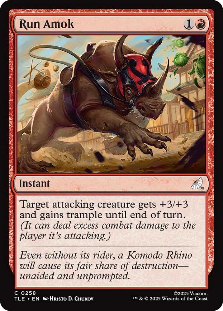 Run Amok  258/317 (Avatar: The Last Airbender: Eternal-Legal)  - Foil | Good Games Modbury