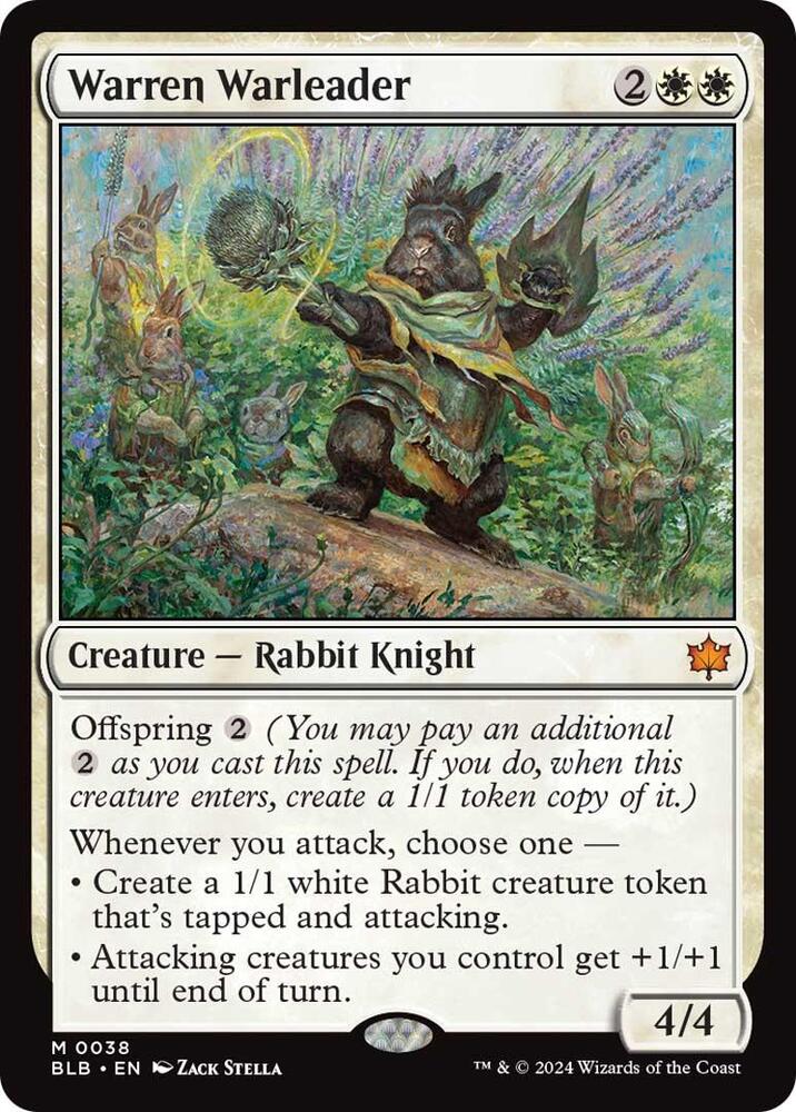 Warren Warleader 38 (Bloomburrow)  - Foil | Good Games Modbury