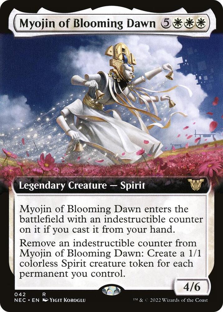 Myojin of Blooming Dawn 42/38 (Commander: Kamigawa: Neon Dynasty)  - Extended Art | Good Games Modbury