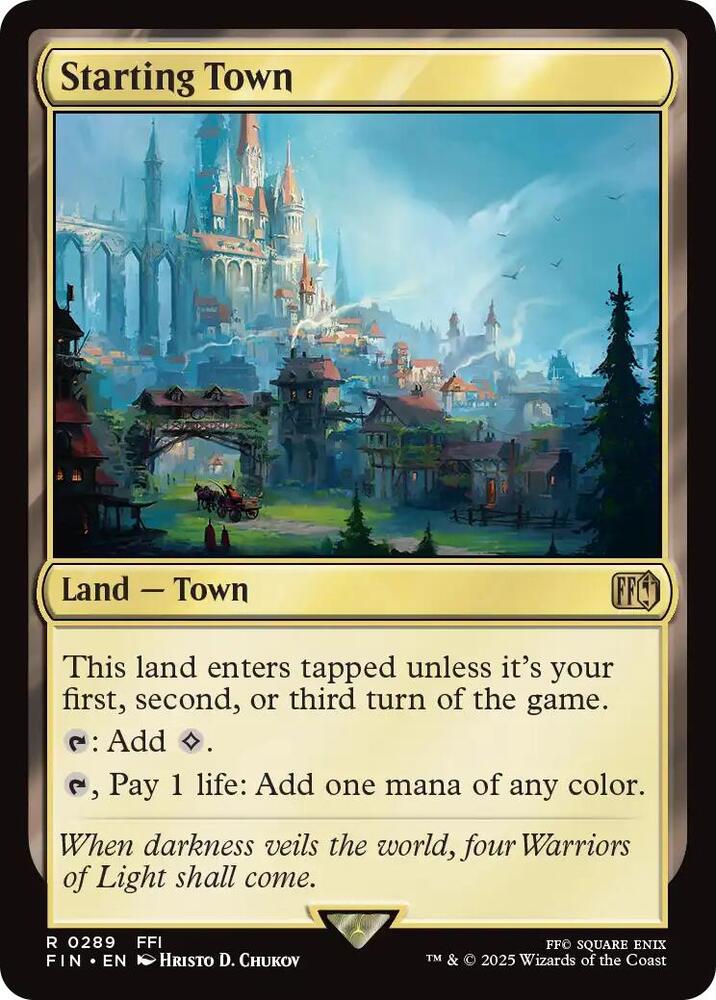 Starting Town 289/309 (FINAL FANTASY)  - Foil | Good Games Modbury