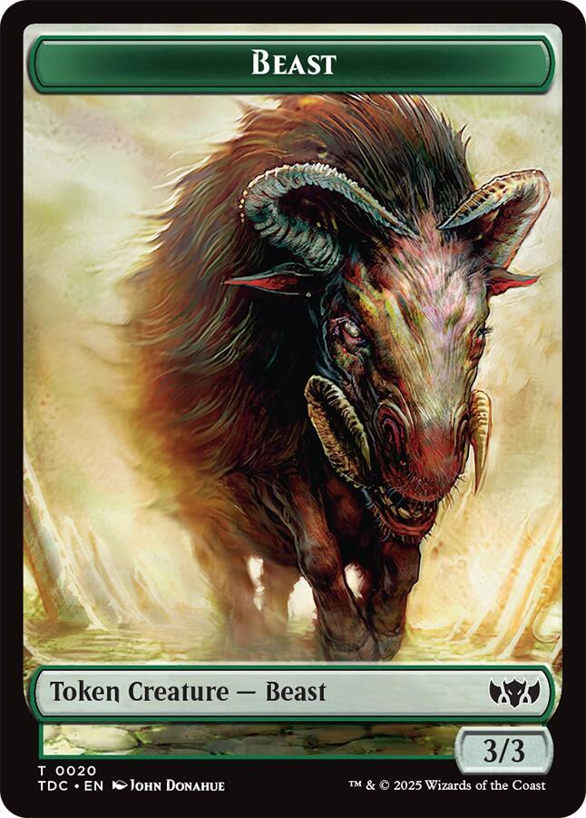 Beast // Treasure 20 // 16 (Commander: Tarkir: Dragonstorm)  | Good Games Modbury