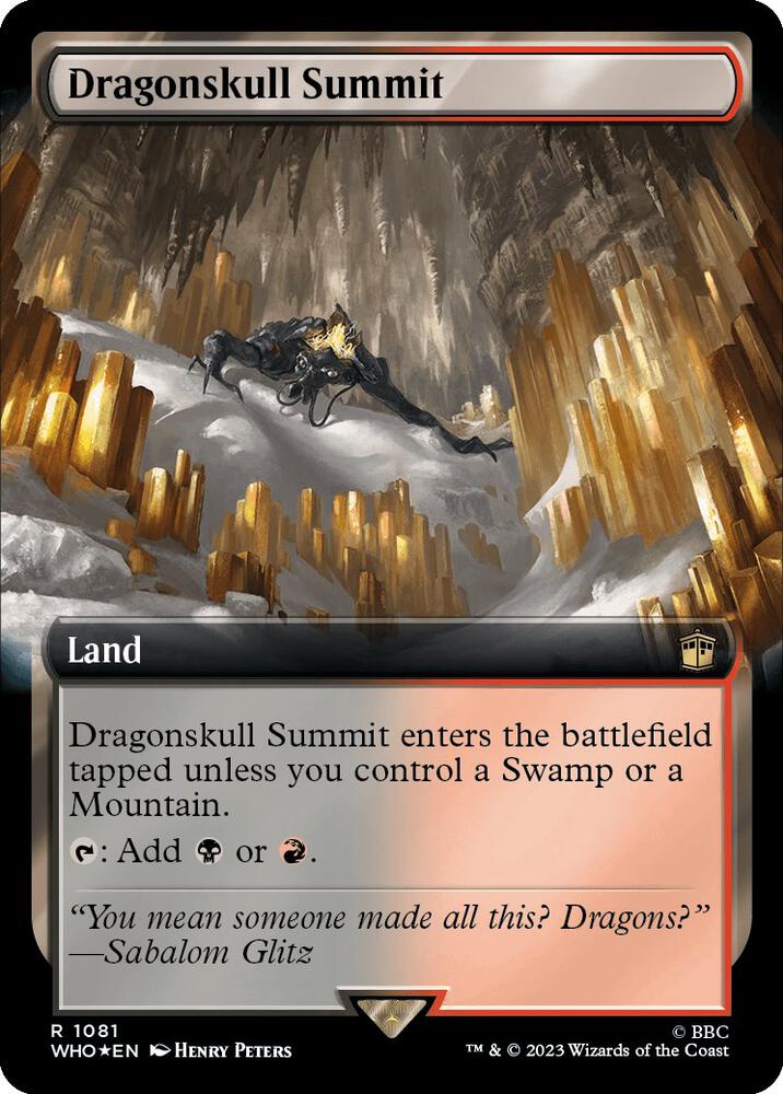 Dragonskull Summit 1081/331 (Universes Beyond: Doctor Who)  - Extended Art Surge Foil | Good Games Modbury