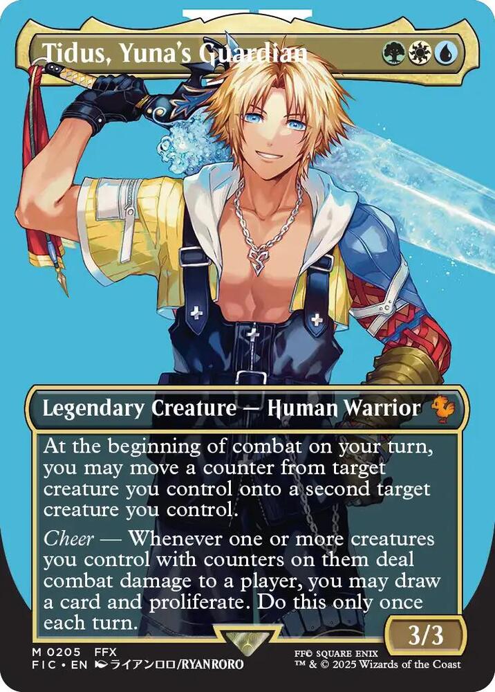 Tidus, Yuna's Guardian 205 (Commander: FINAL FANTASY)  - Borderless | Good Games Modbury