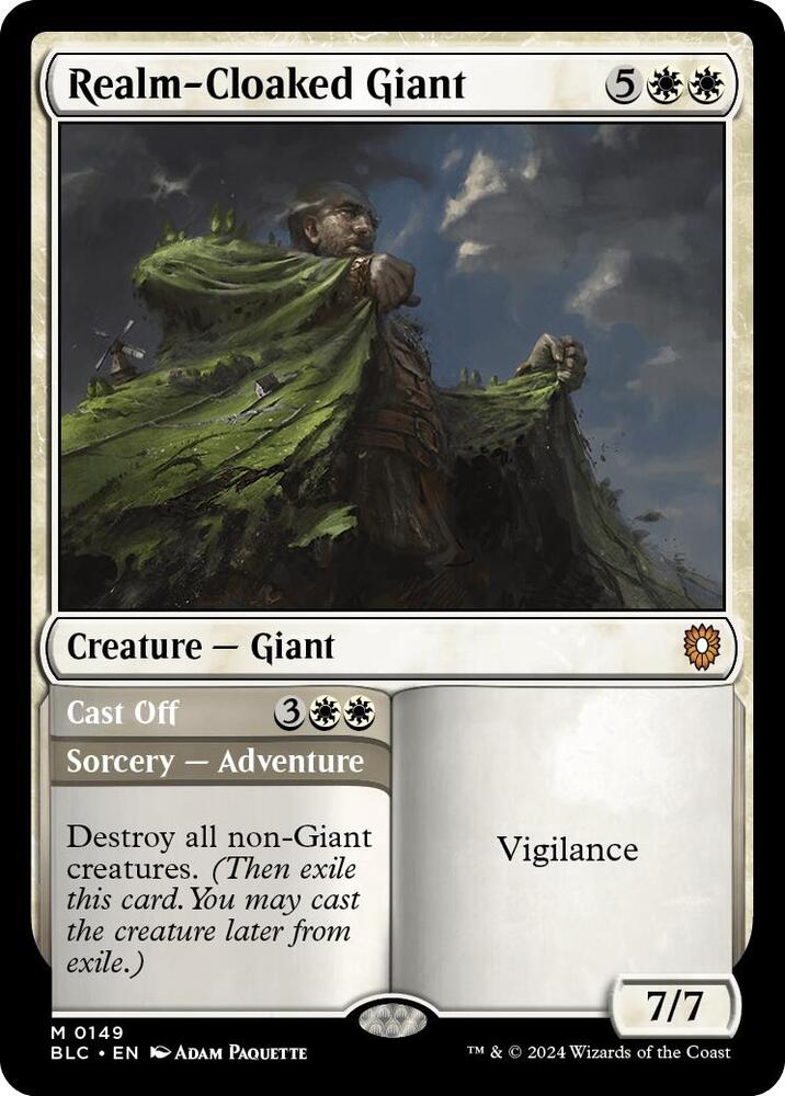 Realm-Cloaked Giant // Cast Off 149 (Commander: Bloomburrow)  | Good Games Modbury