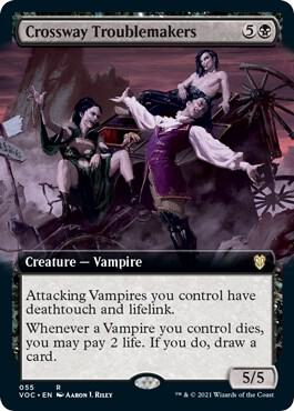 Crossway Troublemakers Extended Art 55/38 (Commander: Innistrad: Crimson Vow)  | Good Games Modbury
