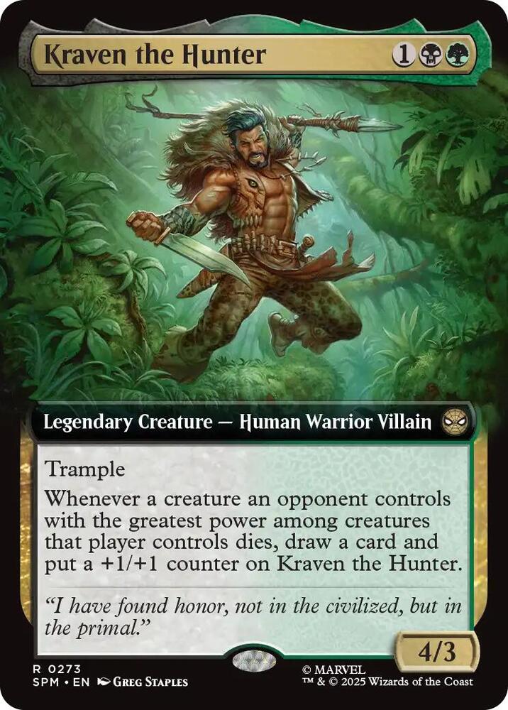 Kraven the Hunter  273 (Marvel's Spider-Man)  - Extended Art Foil | Good Games Modbury