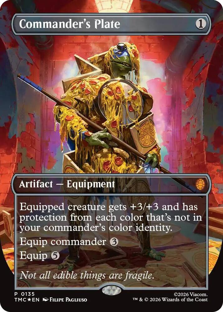 Commanders Plate Borderless 135 (Commander: Teenage Mutant Ninja Turtles)  - Foil | Good Games Modbury