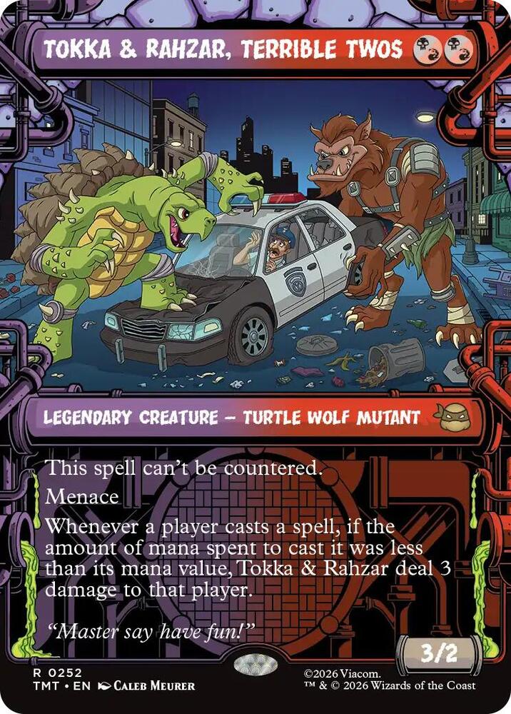Tokka and Rahzar, Terrible Twos 252/190 (Teenage Mutant Ninja Turtles)  - Showcase | Good Games Modbury