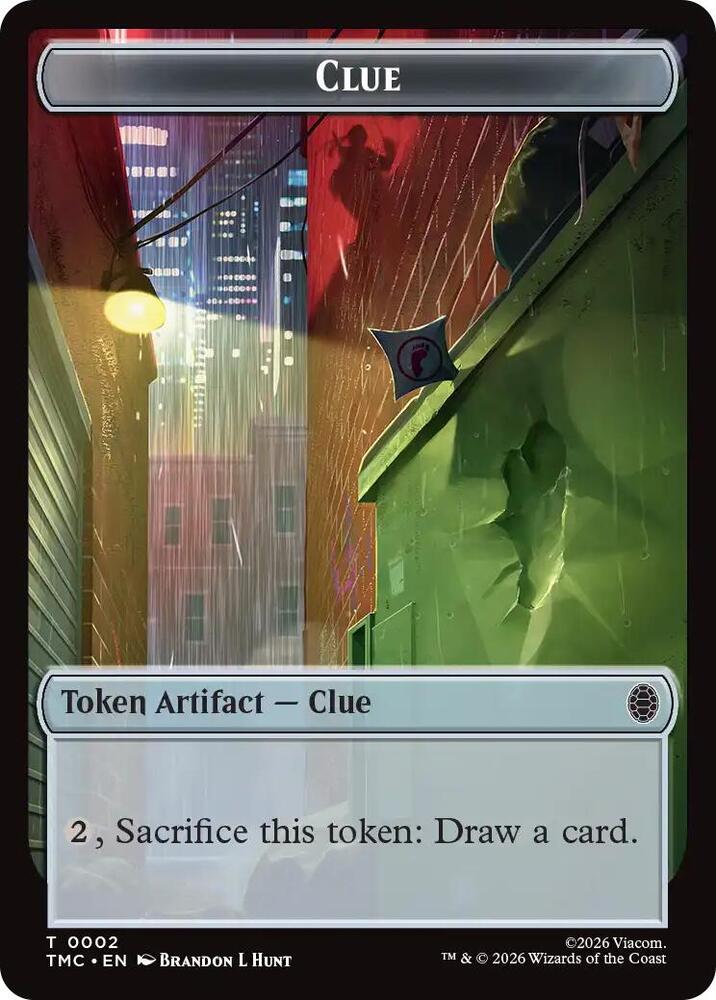 Clue Rat Double Sided Token 2 // 6 (Commander: Teenage Mutant Ninja Turtles)  | Good Games Modbury