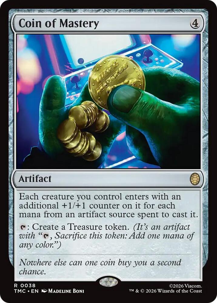 Coin of Mastery 38 (Commander: Teenage Mutant Ninja Turtles)  - Surge Foil | Good Games Modbury