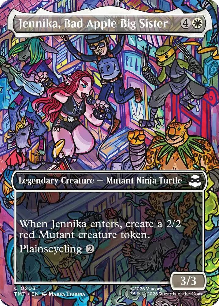 Jennika, Bad Apple Big Sister 203/190 (Teenage Mutant Ninja Turtles)  - Borderless | Good Games Modbury