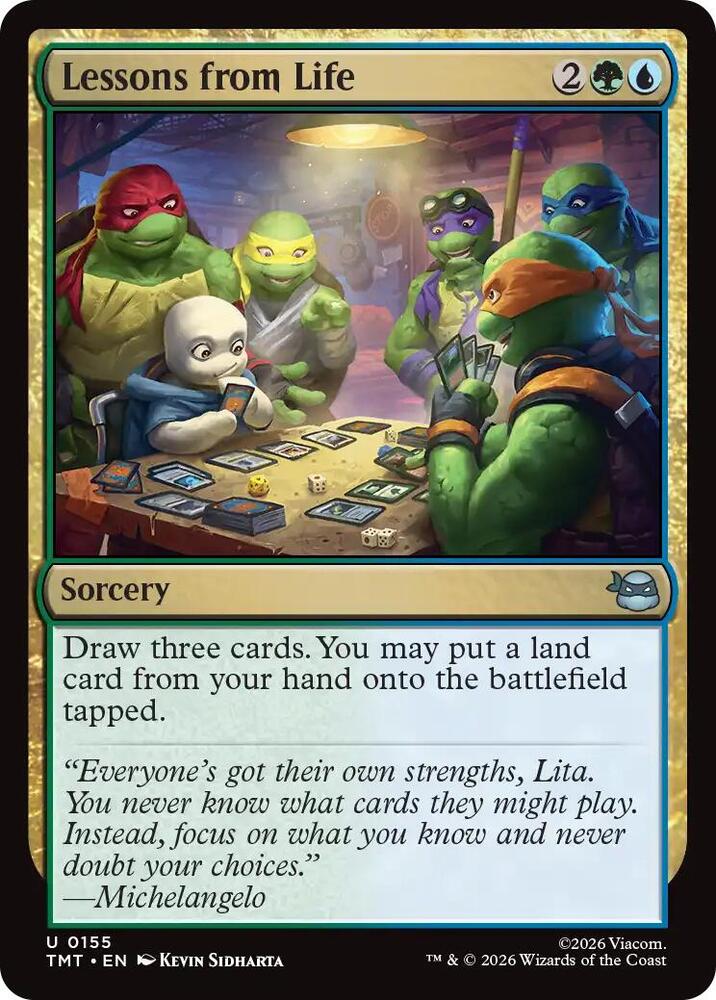 Lessons from Life 155 (Teenage Mutant Ninja Turtles)  - Foil | Good Games Modbury