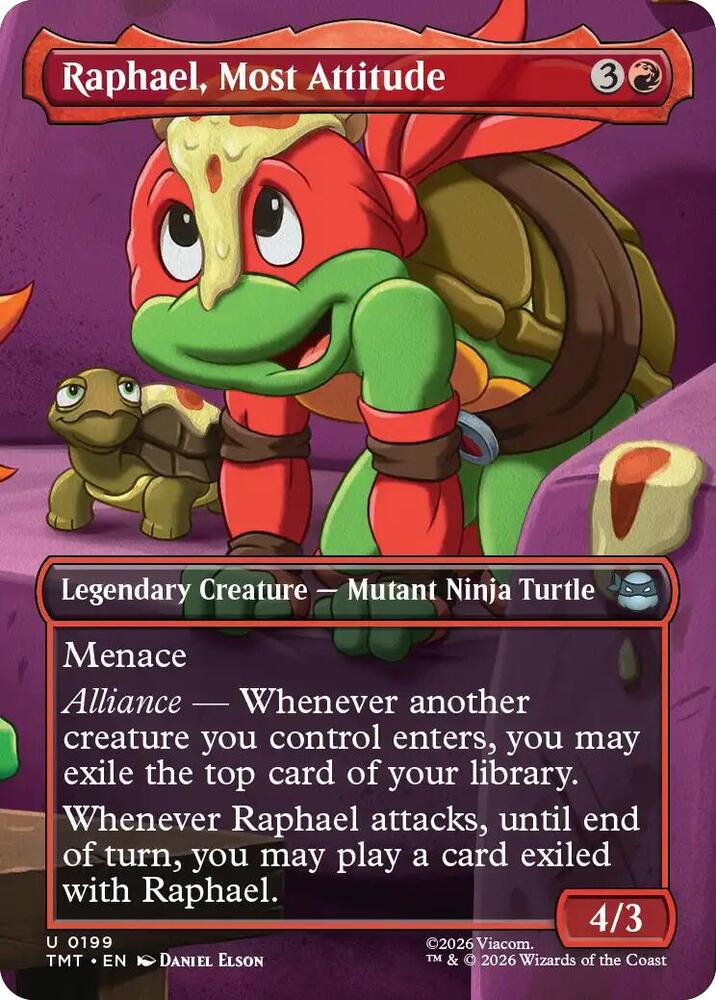 Raphael, Most Attitude 199/190 (Teenage Mutant Ninja Turtles)  - Borderless | Good Games Modbury