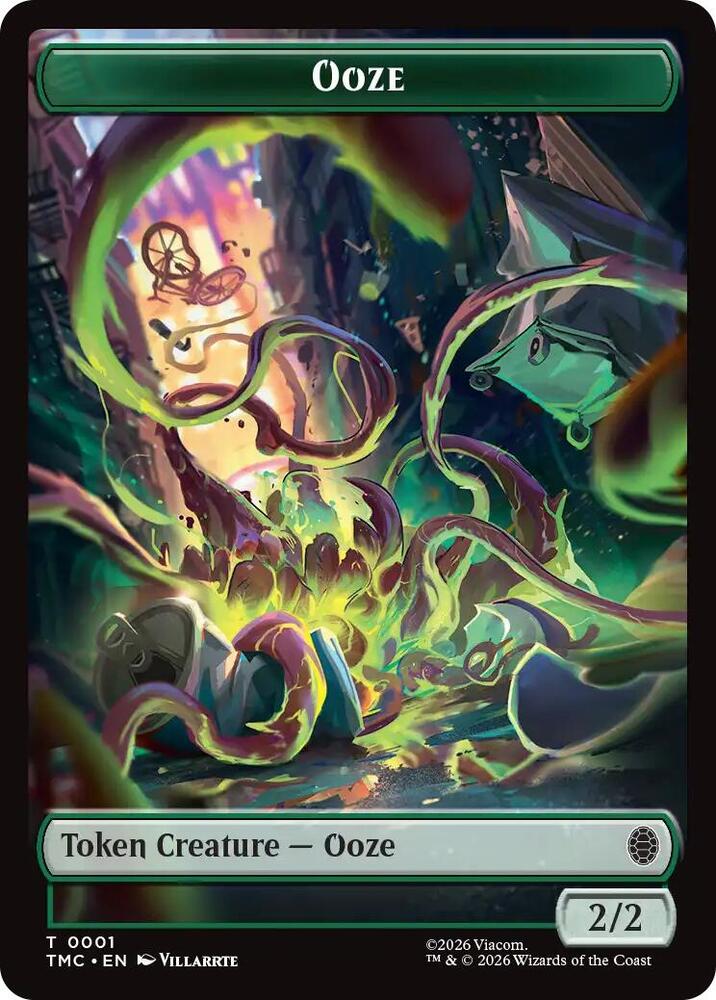 Ooze Copy Double Sided Token 1 // 1 (Commander: Teenage Mutant Ninja Turtles)  - Foil | Good Games Modbury