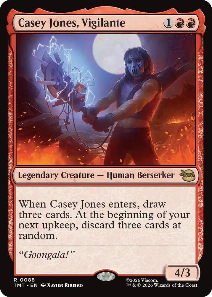 Casey Jones, Vigilante 88/190 (Teenage Mutant Ninja Turtles)  - Foil | Good Games Modbury