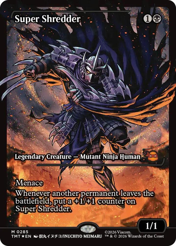 Super Shredder 285/190 (Teenage Mutant Ninja Turtles)  - Showcase Foil | Good Games Modbury