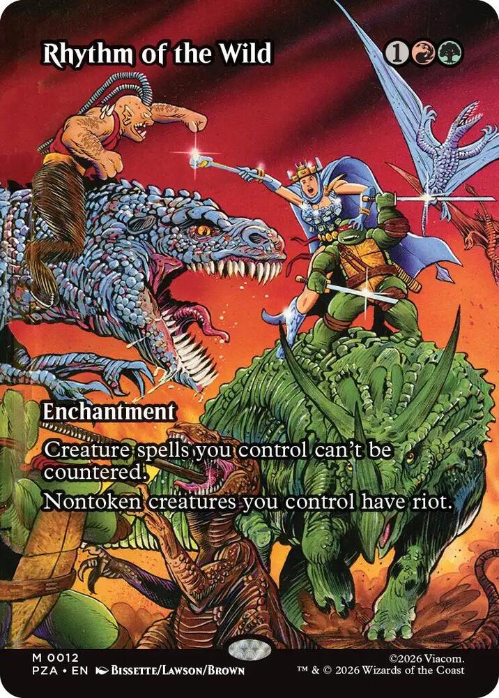 Rhythm of the Wild Borderless 12 (Teenage Mutant Ninja Turtles Source Material)  - Borderless Foil | Good Games Modbury