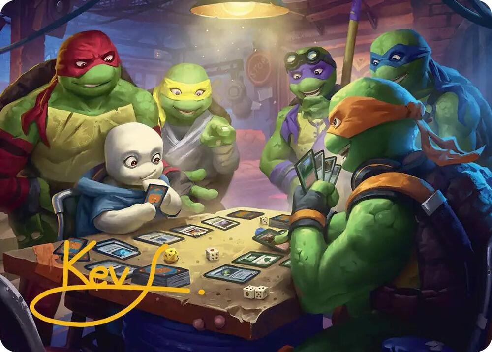 Lessons from Life Art Card Gold Stamped Signature 14 (Art Series: Teenage Mutant Ninja Turtles)  | Good Games Modbury