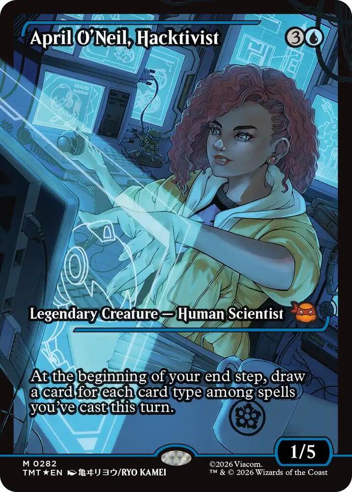 April O'Neil, Hacktivist 282/190 (Teenage Mutant Ninja Turtles)  - Showcase Foil | Good Games Modbury