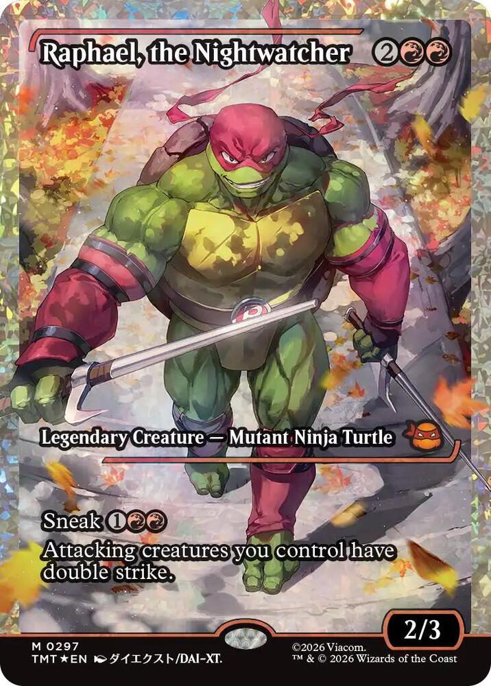 Raphael, the Nightwatcher 297/190 (Teenage Mutant Ninja Turtles)  - Showcase Fracture Foil | Good Games Modbury