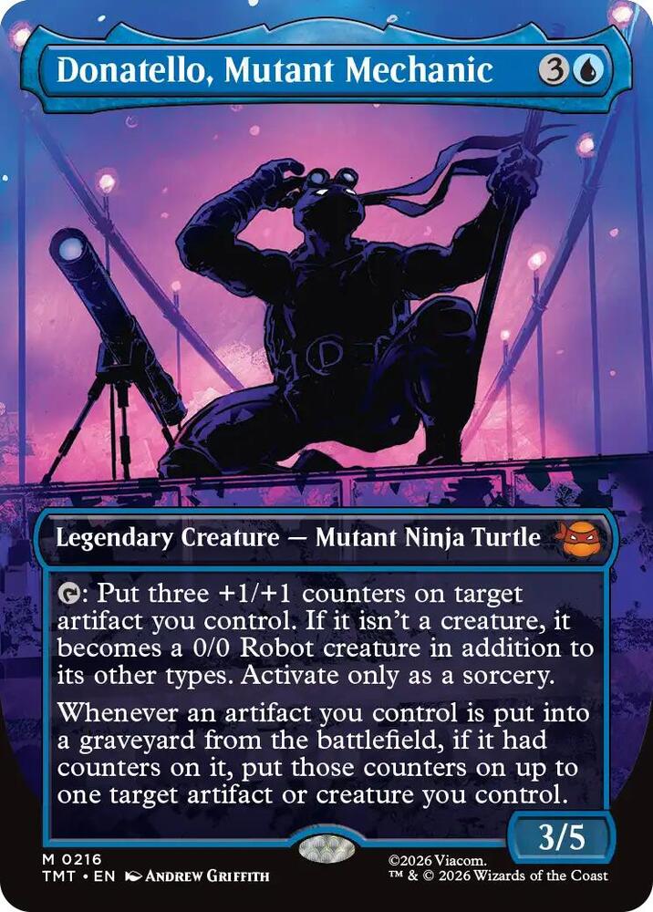 Donatello, Mutant Mechanic 216 (Teenage Mutant Ninja Turtles)  - Borderless Foil | Good Games Modbury