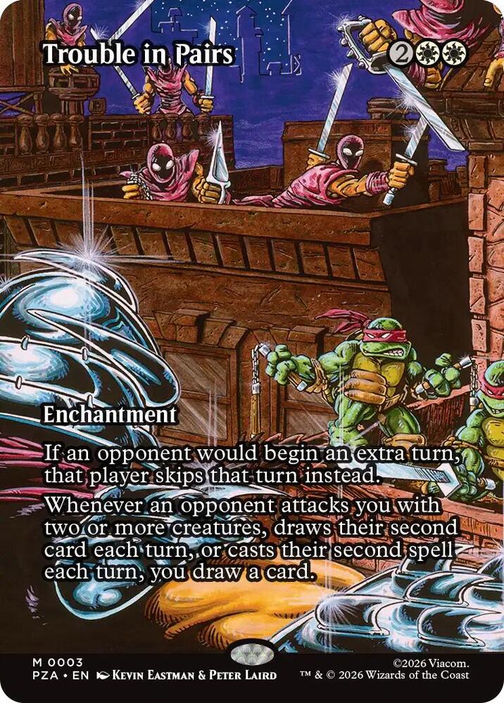 Trouble in Pairs 3/20 (Teenage Mutant Ninja Turtles Source Material)  - Borderless | Good Games Modbury
